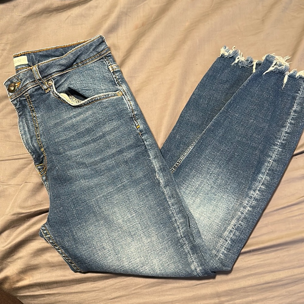 Zara cropped skinny jeans
